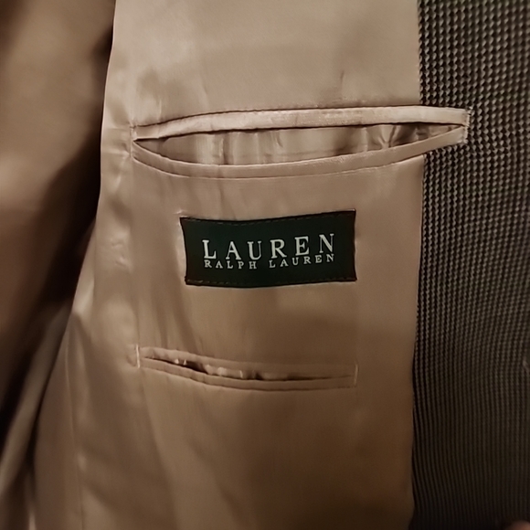 Lauren Ralph Lauren Wool Tan Tweed Sport Jacket Blazer 40R EUC - Picture 4 of 10